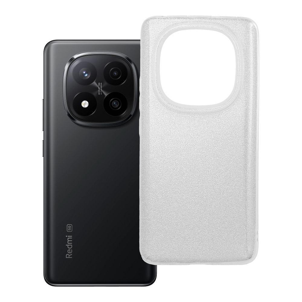 SHINING dėklas telefonui XIAOMI Redmi Note 14 Pro Plus 5G sidabrinis