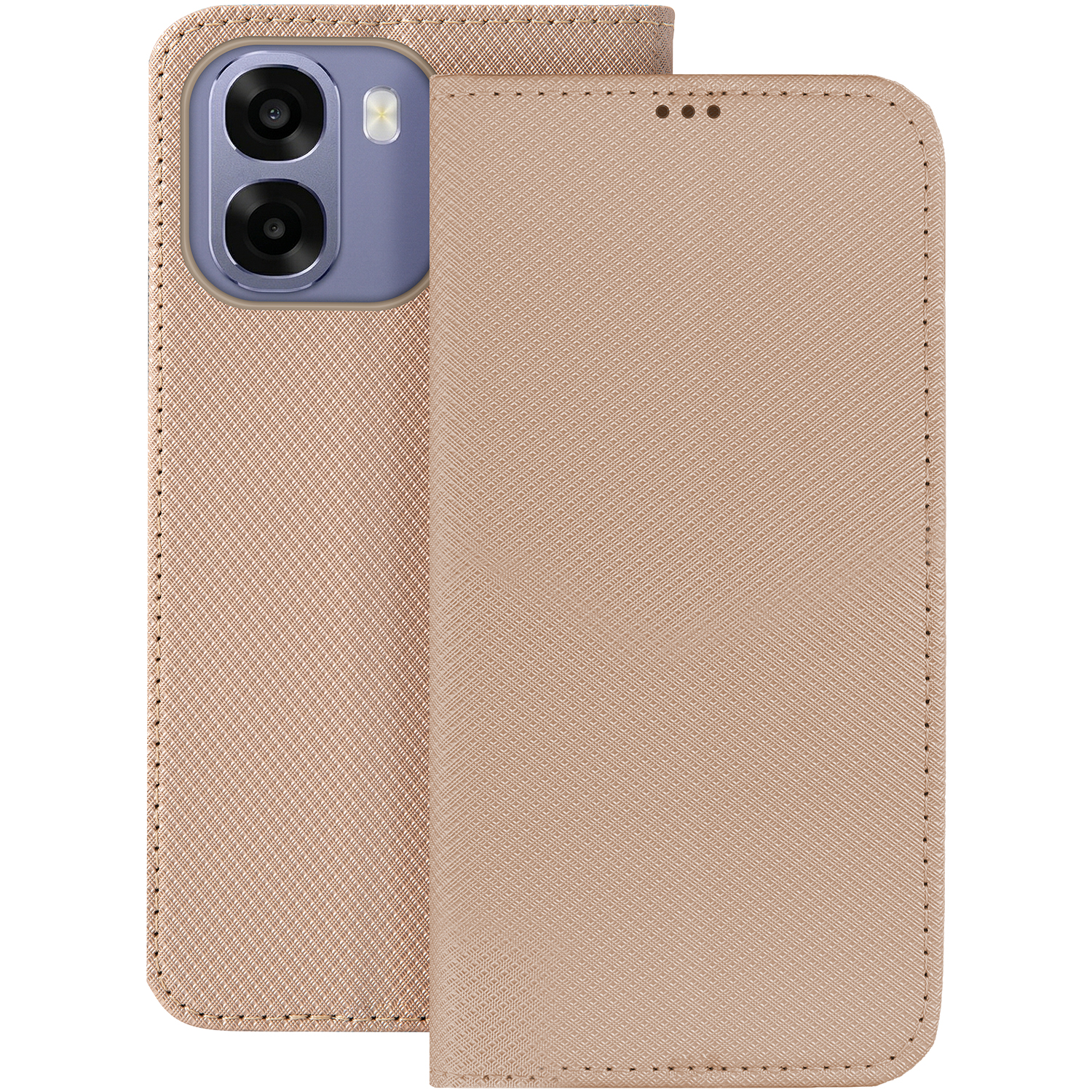 Smart Magnet case for Oppo A6 4G / A6 5G / A6X 4G / A6X 5G / A6S 4G / A6S 5G Global gold