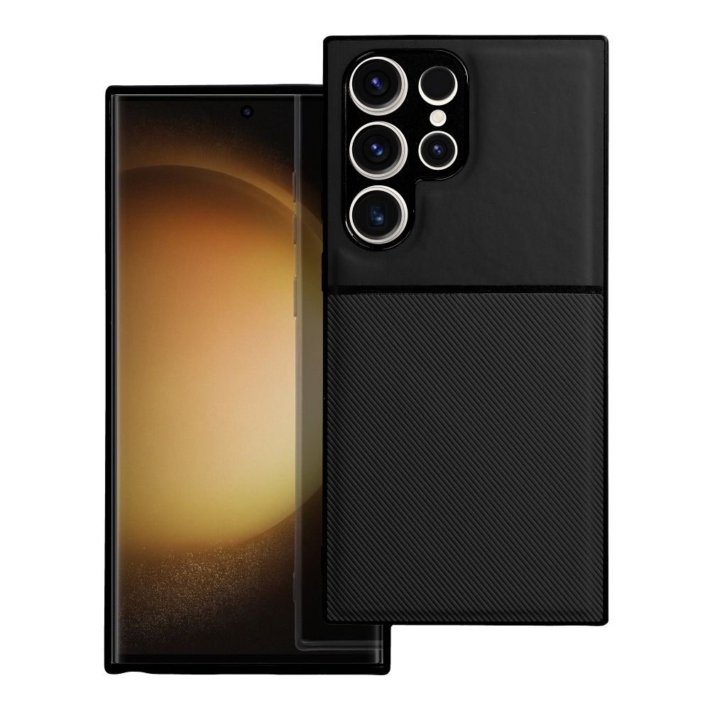 NOBLE dėklas telefonui SAMSUNG S23 Ultra juodas