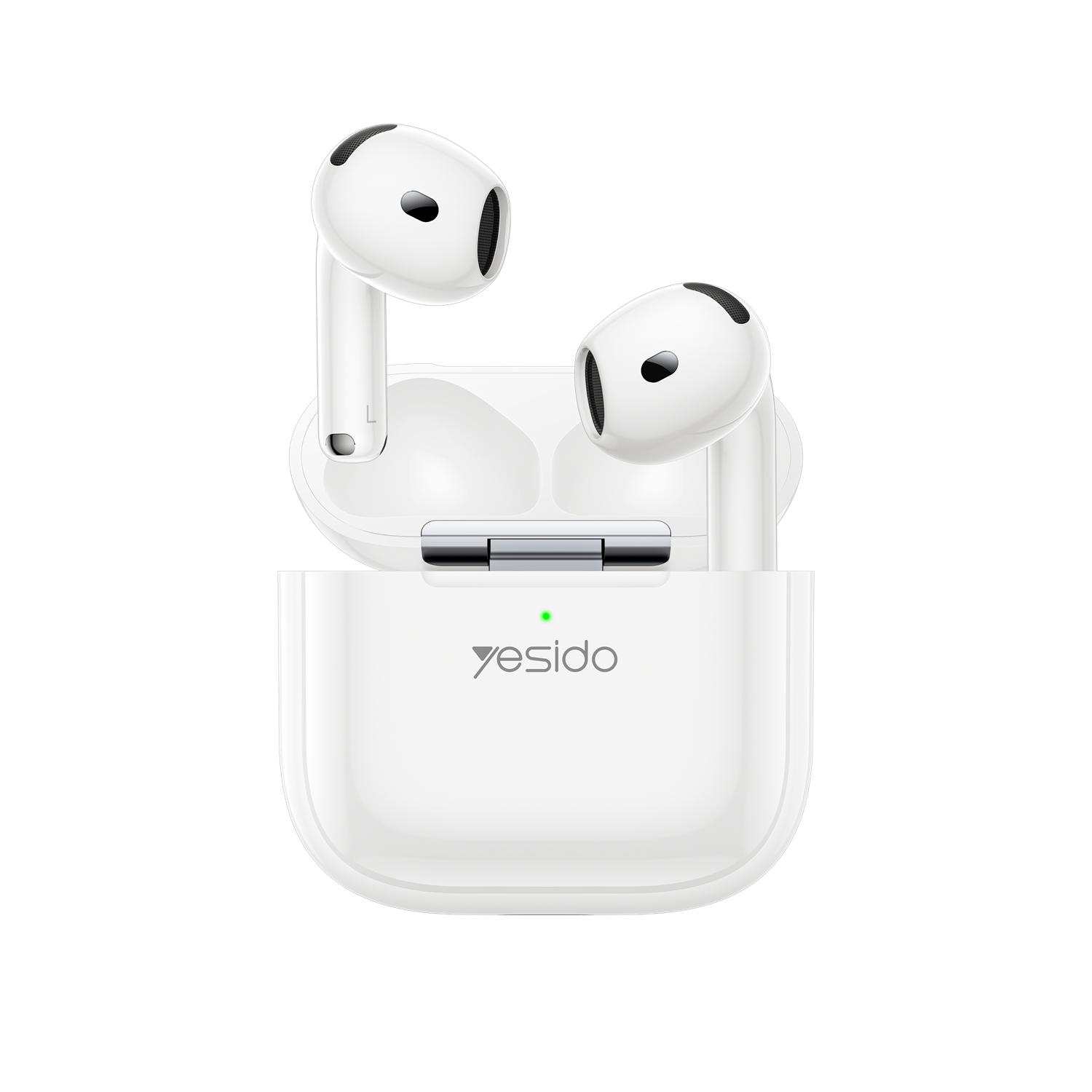 YESIDO HEADPHONES TWS31 BT 5.4 300mAh baltas
