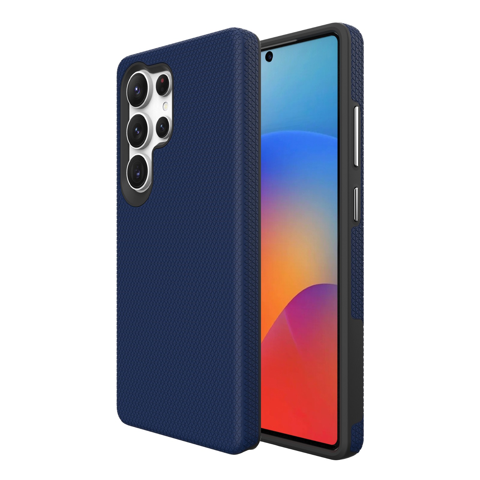 Dėklas Perfectionists Triangle Case Samsung S918 S23 Ultra 5G tamsiai mėlynas