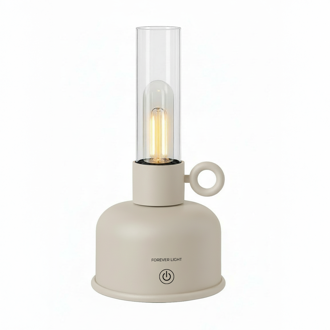 Forever Light Vintage Petroleum LED lempa FLR-05 šviesiai smėlinė