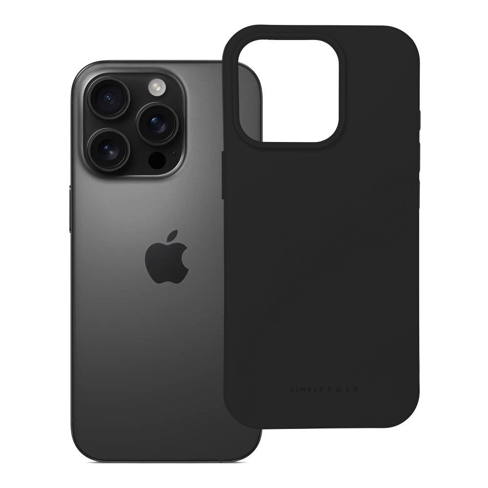 ROAR Space dėklas telefonui iPhone 16 Pro juodas