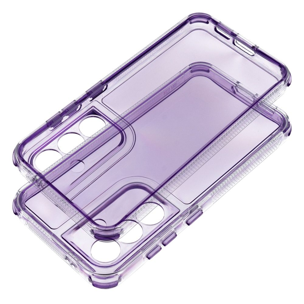 MATRIX CLEAR Dėklas telefonui SAMSUNG S25 Edge šviesiai violetinis