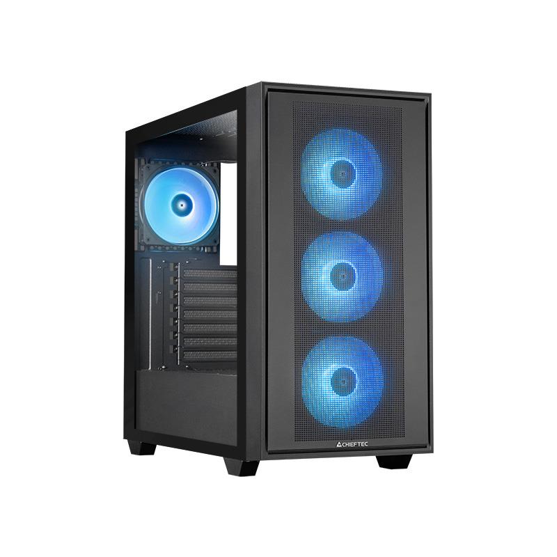 Kompiuterio korpusas CHIEFTEC Hunter 3 MidiTower juodas