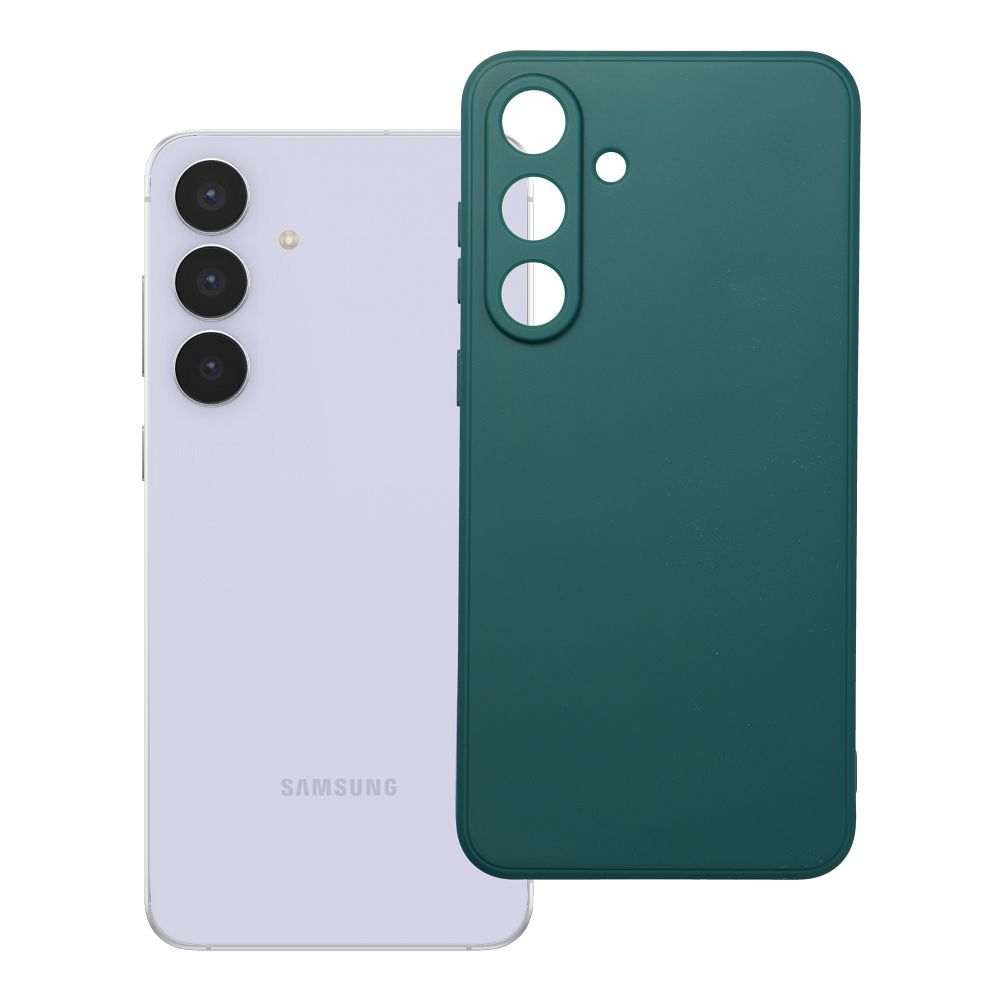 MATT dėklas telefonui SAMSUNG S25 FE tamsiai žalias
