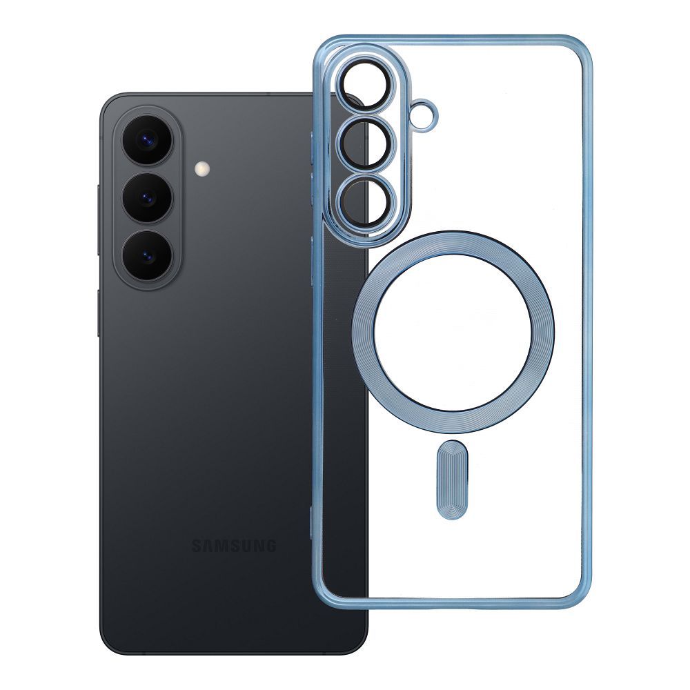 ELECTRO MAG COVER dėklas telefonui suderinamas su MagSafe SAMSUNG S26 Edge mėlynas