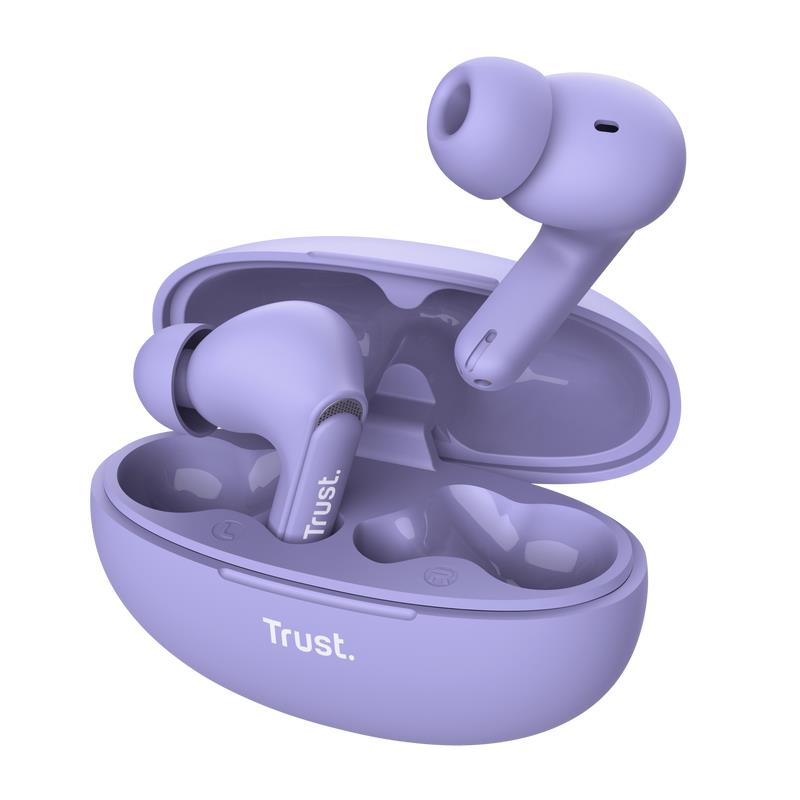 TRUST YAVI BT ENC ausinės (violetinės)