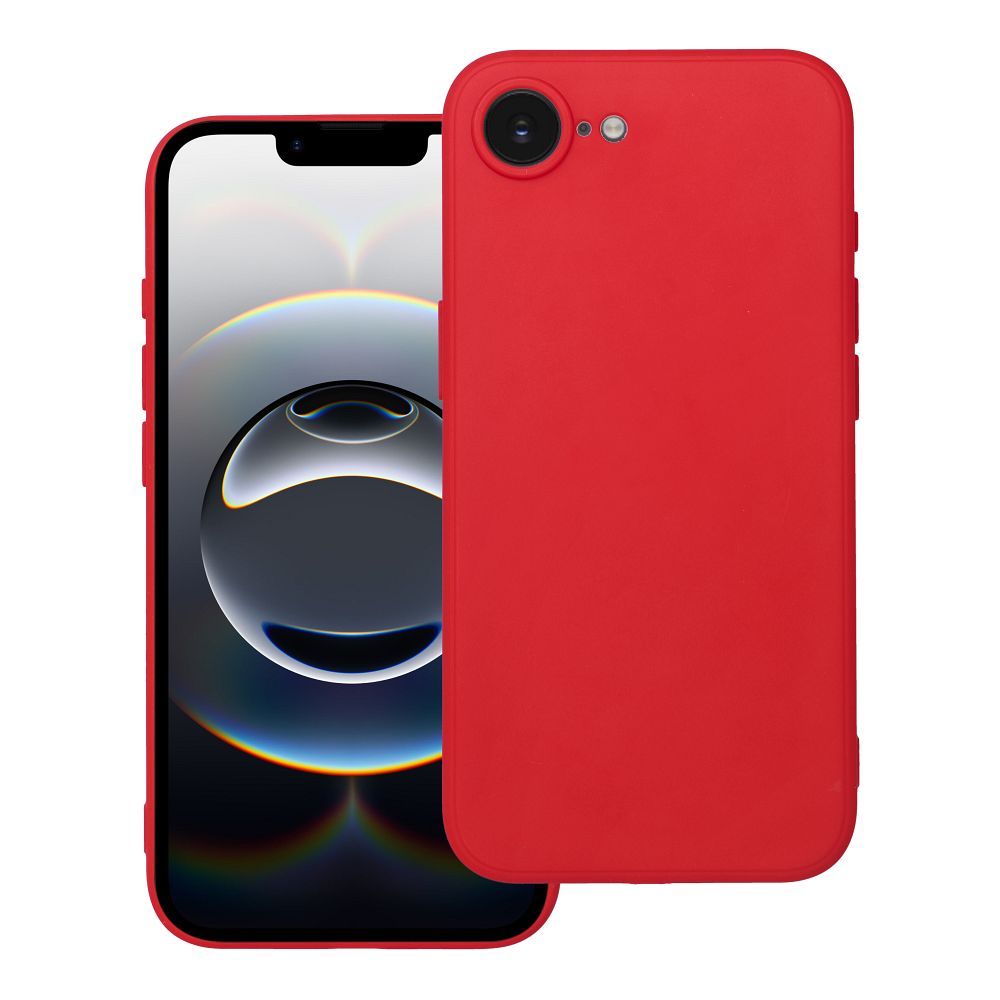 Minkštas dėklas telefonui IPHONE 16e (SE 4 2025) raudonas