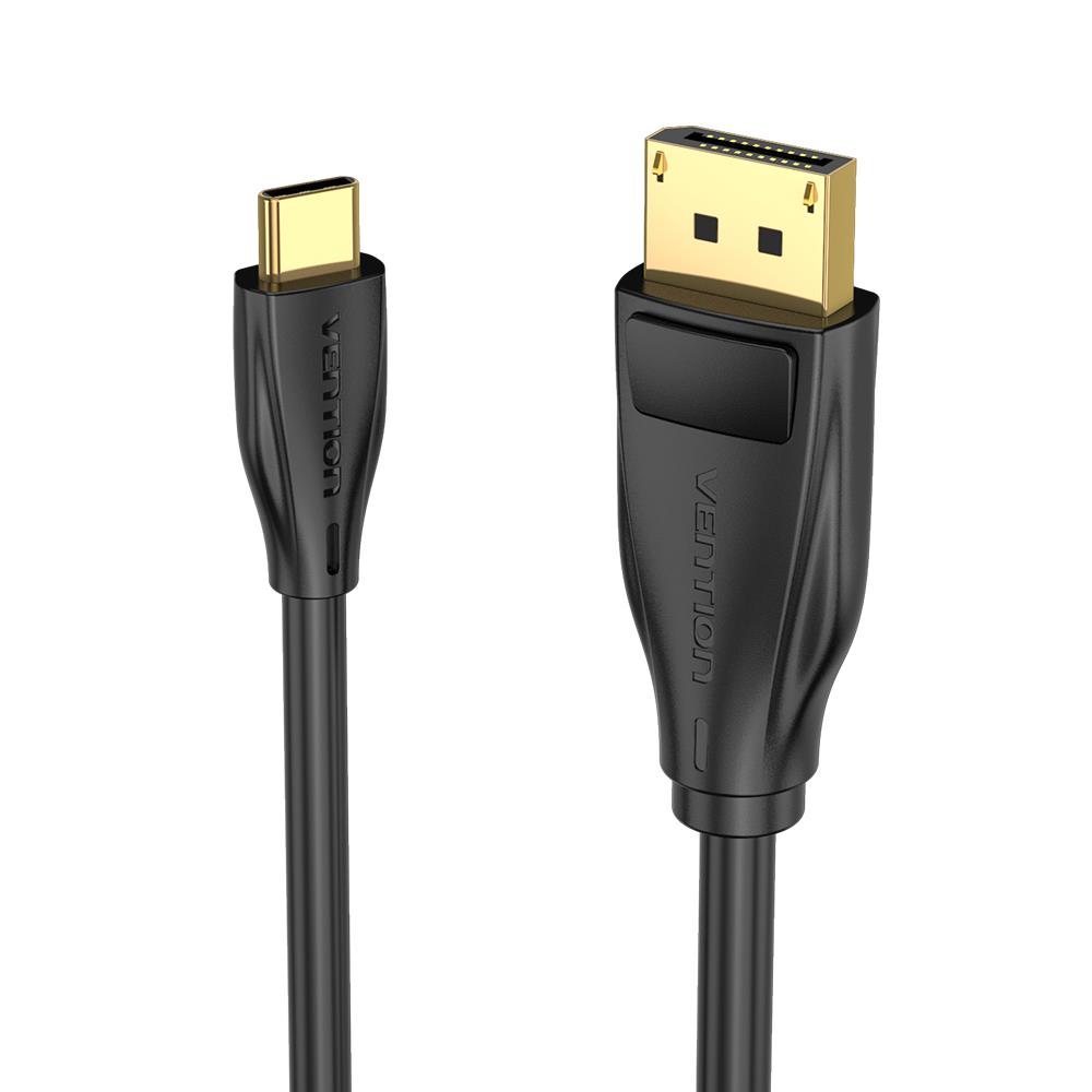 USB-C į DisplayPort 1.4 kabelis Vention CGYBH, 2 m, 8K 60Hz/4K 120Hz (juodas)