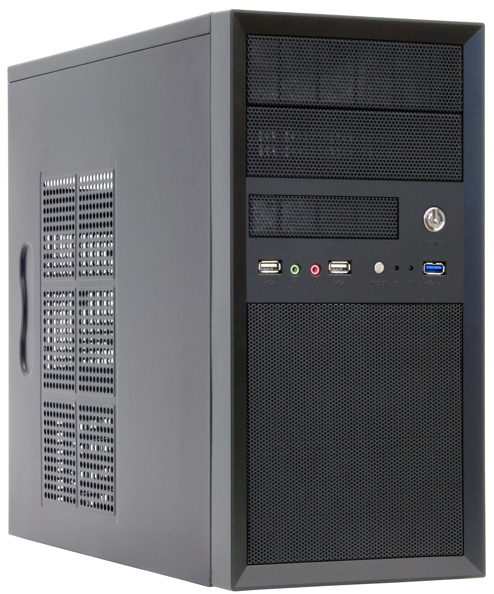 Chieftec CT-01B-OP kompiuterio korpusas, MiniTower, MicroATX, juodas