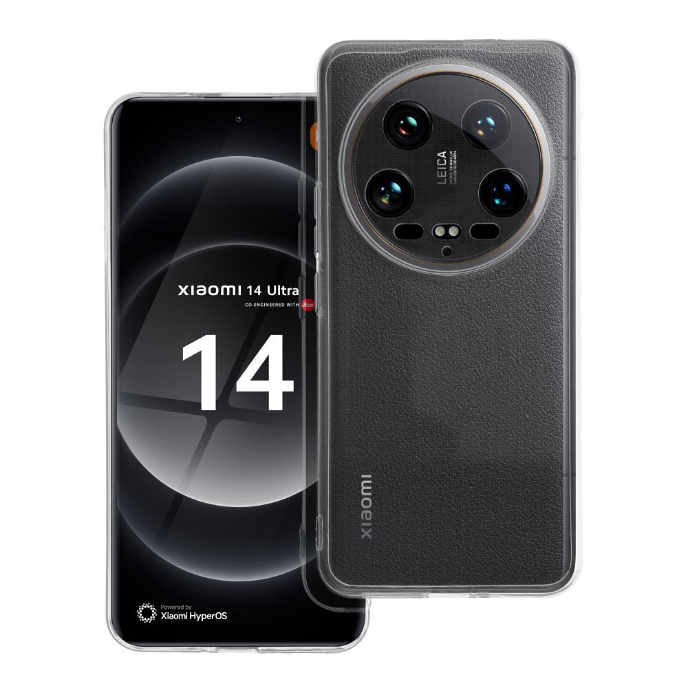 Dėklas telefonui 2 mm XIAOMI 14 ULTRA (kameros apsauga) skaidrus