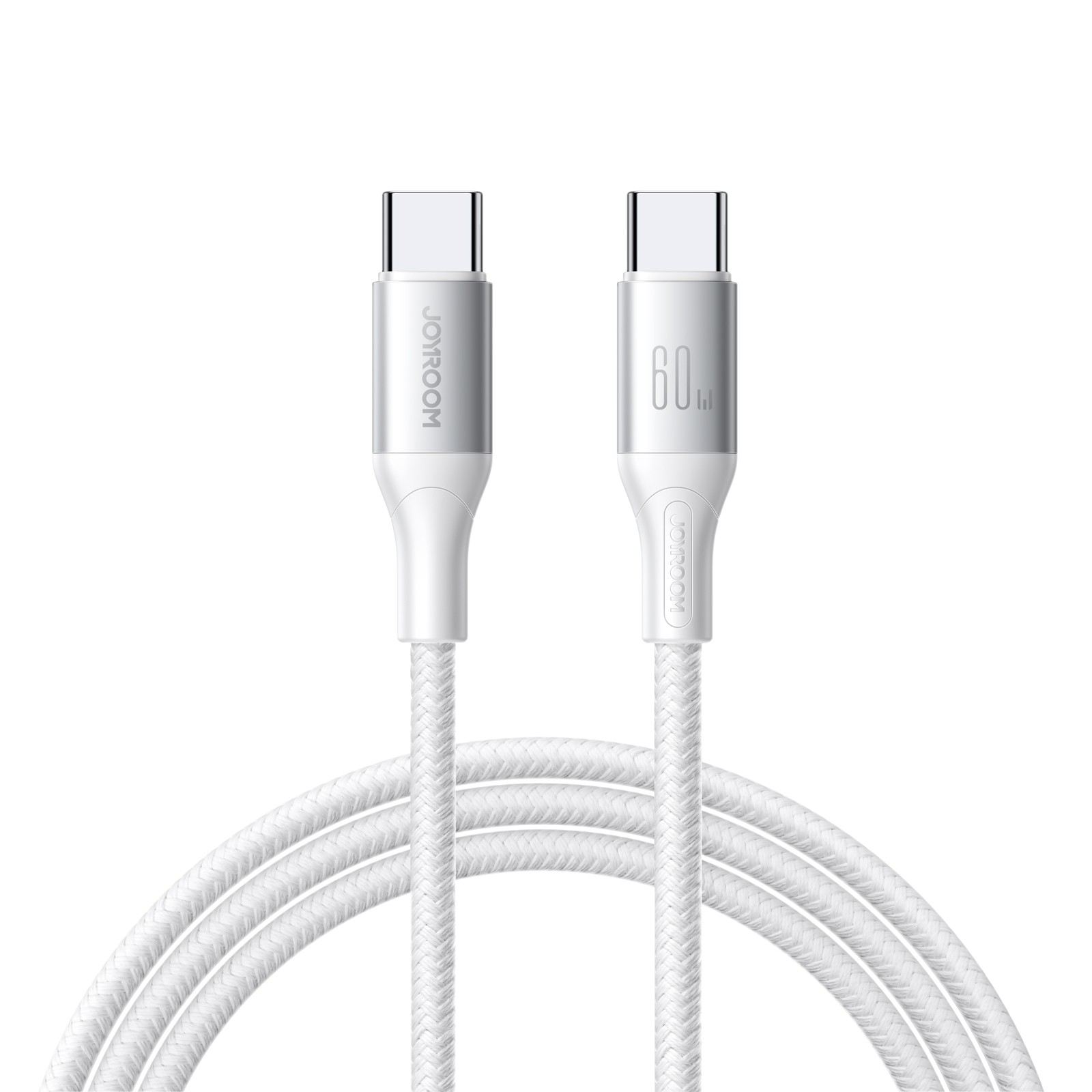 USB kabelis Joyroom S-A28 USB-C to USB-C 60W 2.0m baltas