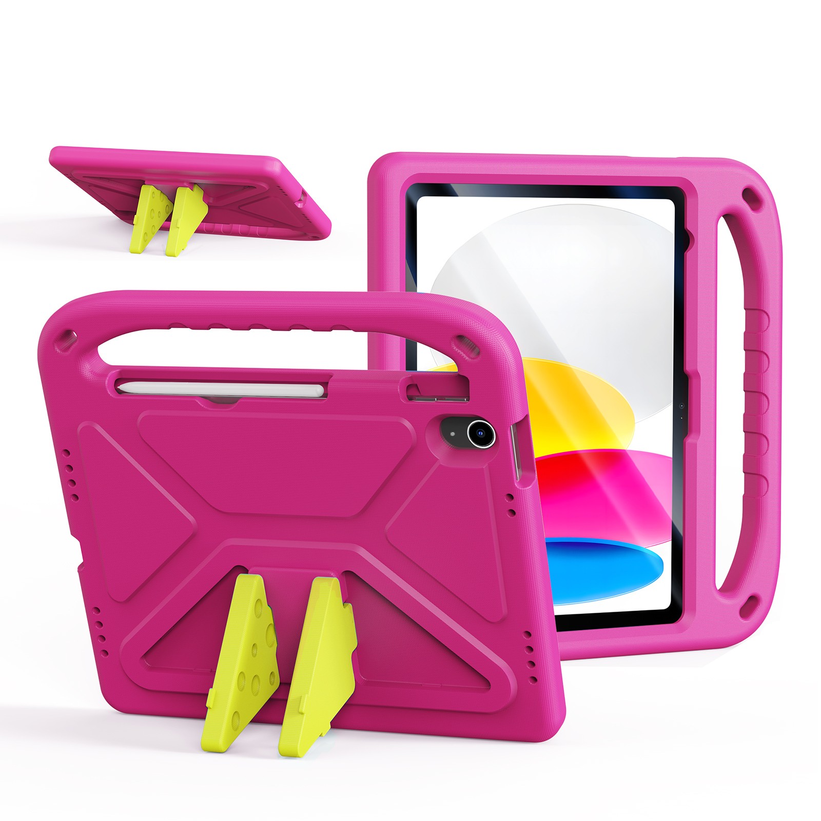 Dėklas Dux Ducis Puff Apple iPad 10.9 2022/iPad 11 2025 rožinis