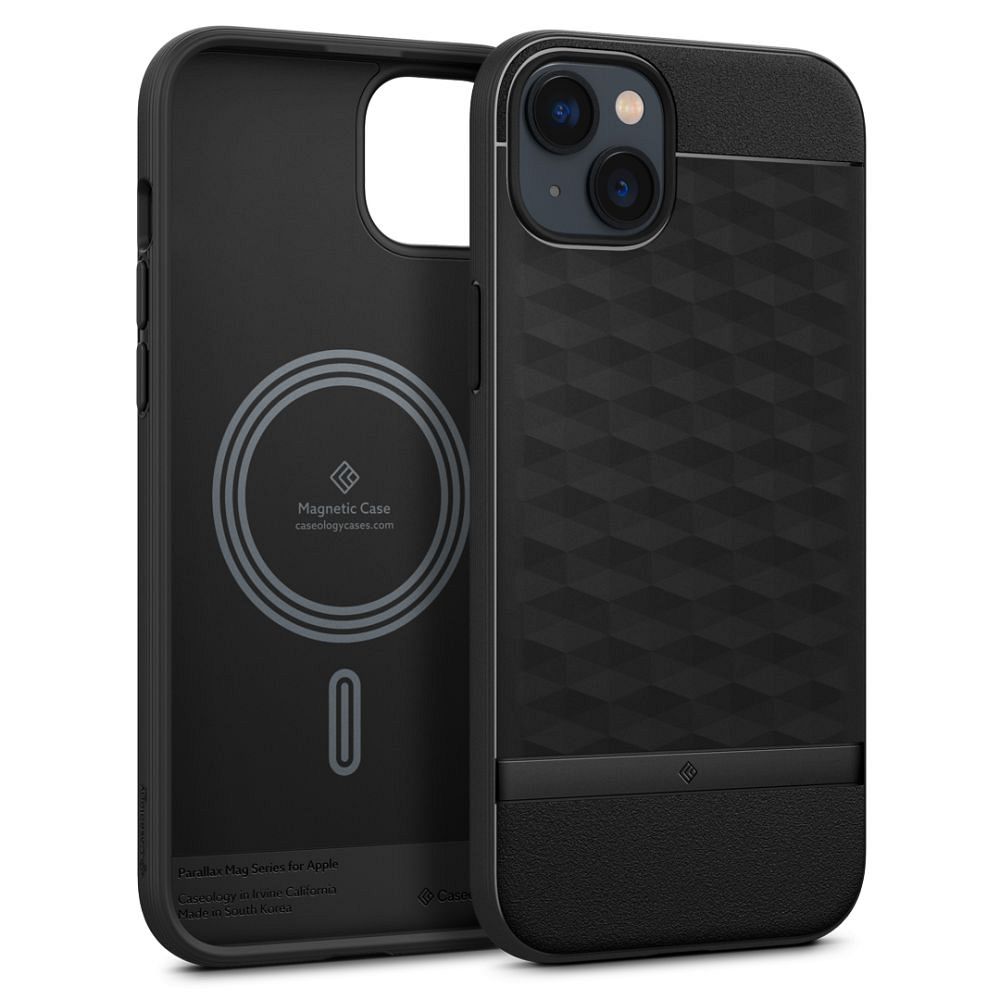 Caseology Parallax Mag MagSafe dėklas telefonui iPhone 14 Plus – matinis juodas