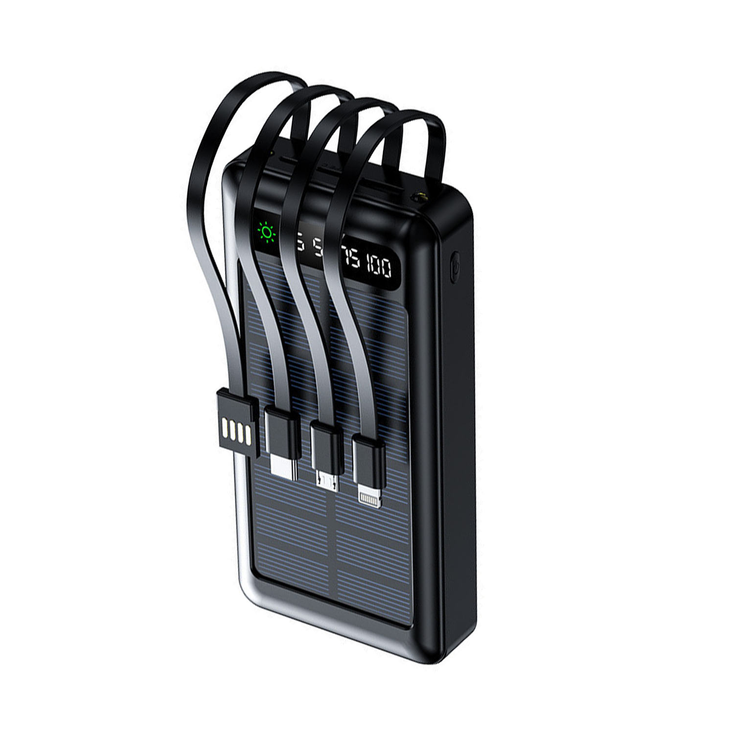 Setty solar power bank SLR-120 20000 mAh juodas