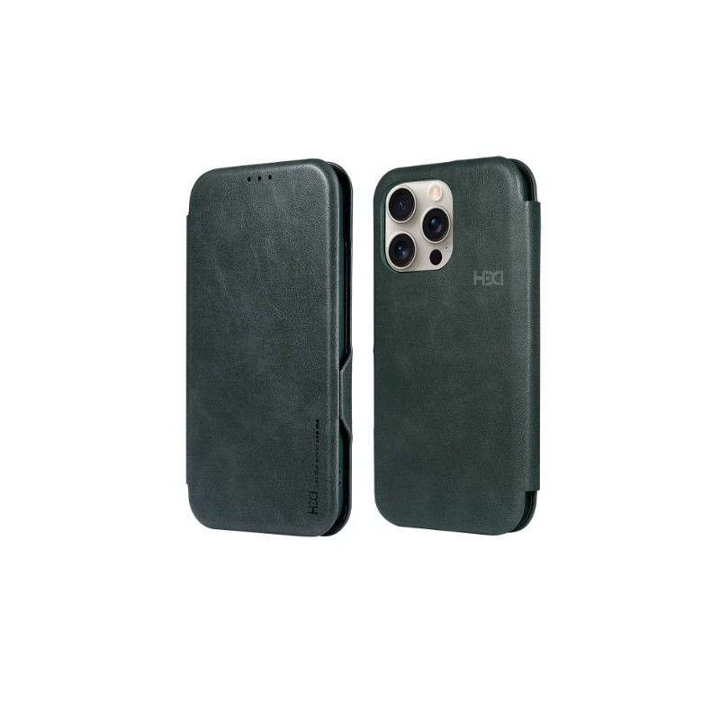 Dėklas HDD Classic Wallet Case Apple iPhone 13/14 žalias