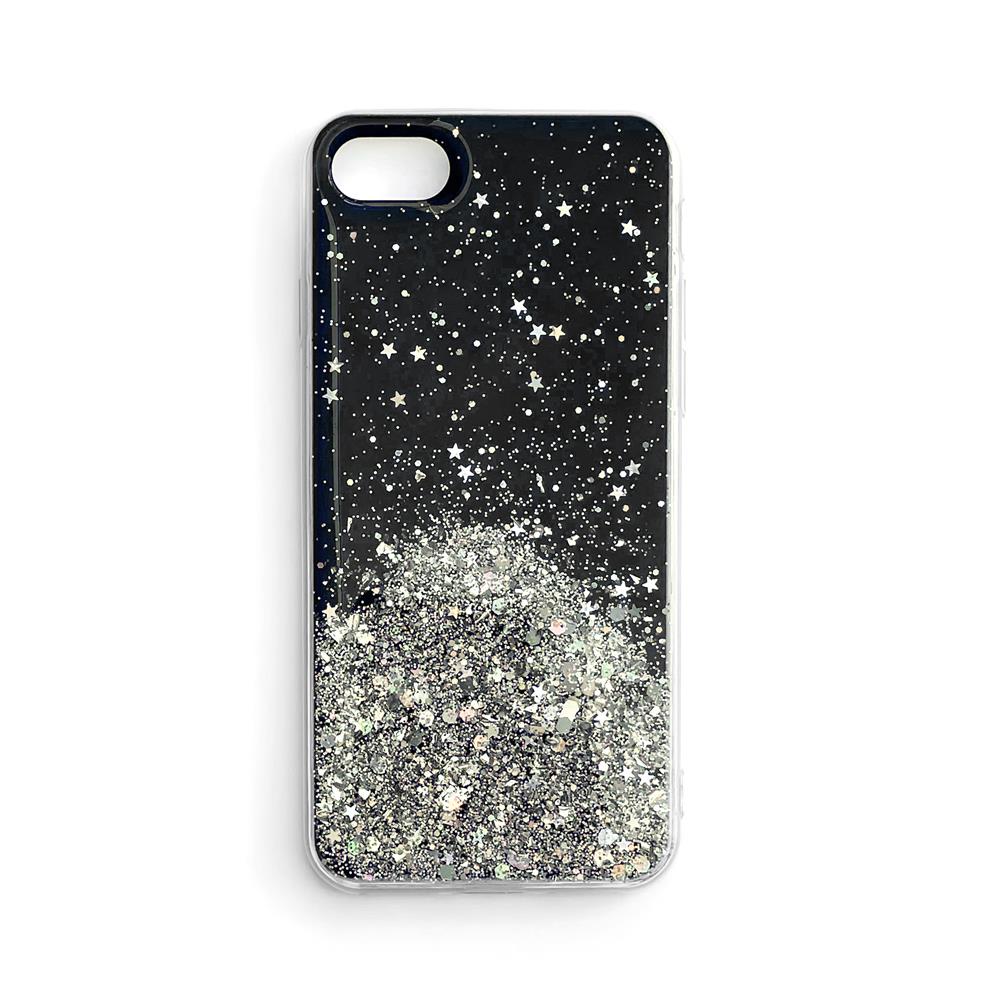 Wozinsky Star Glitter Blizgus dėklas telefonui iPhone 12 mini juodas