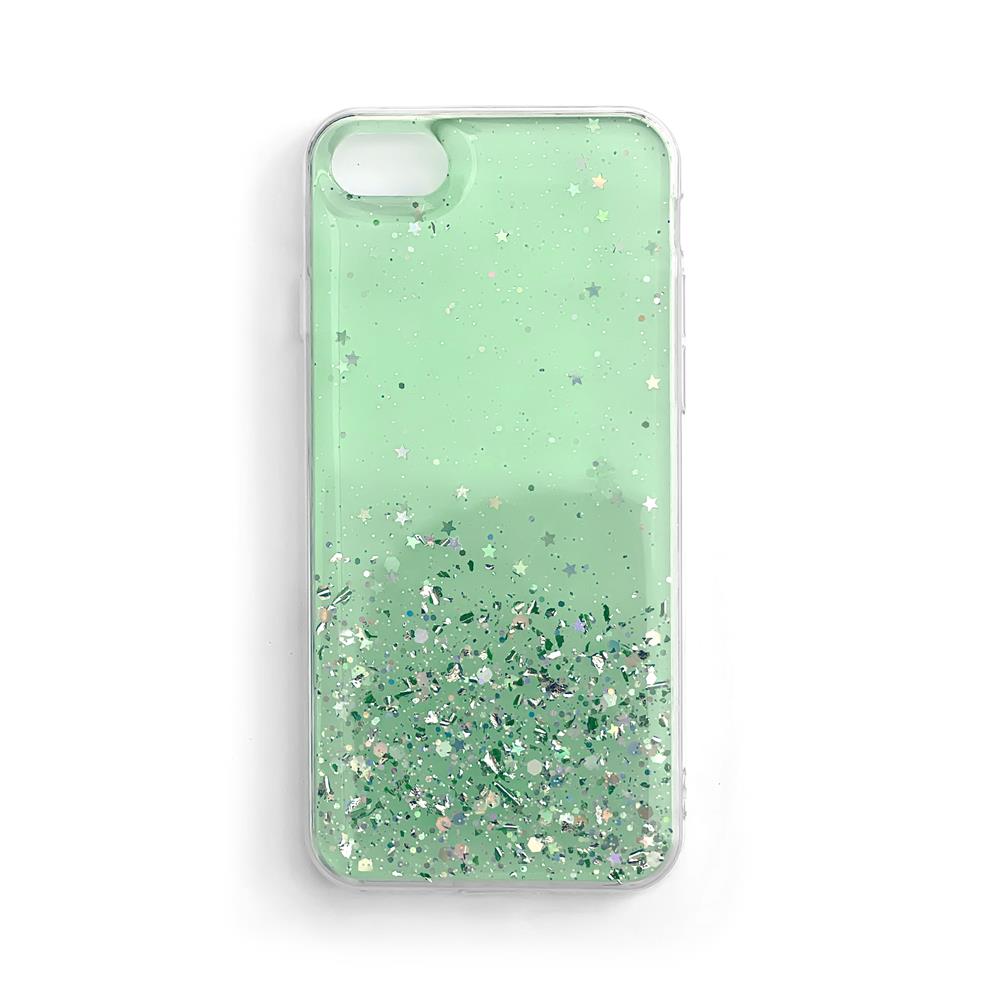 Wozinsky Star Glitter Blizgus dėklas telefonui iPhone 12 Pro Max žalias