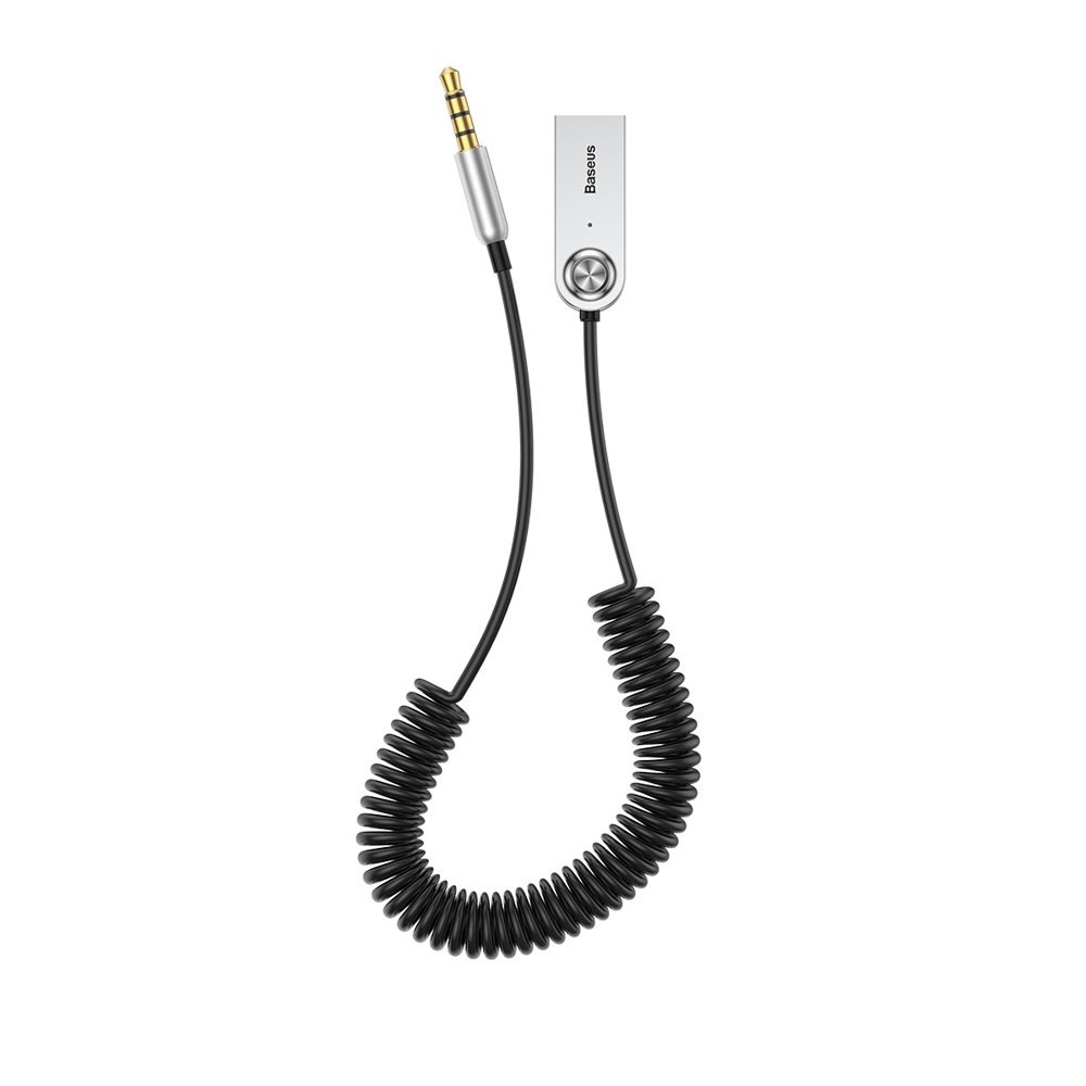 AUX Bluetooth laisvų rankų imtuvas Baseus BA01 juodas CABA01-01