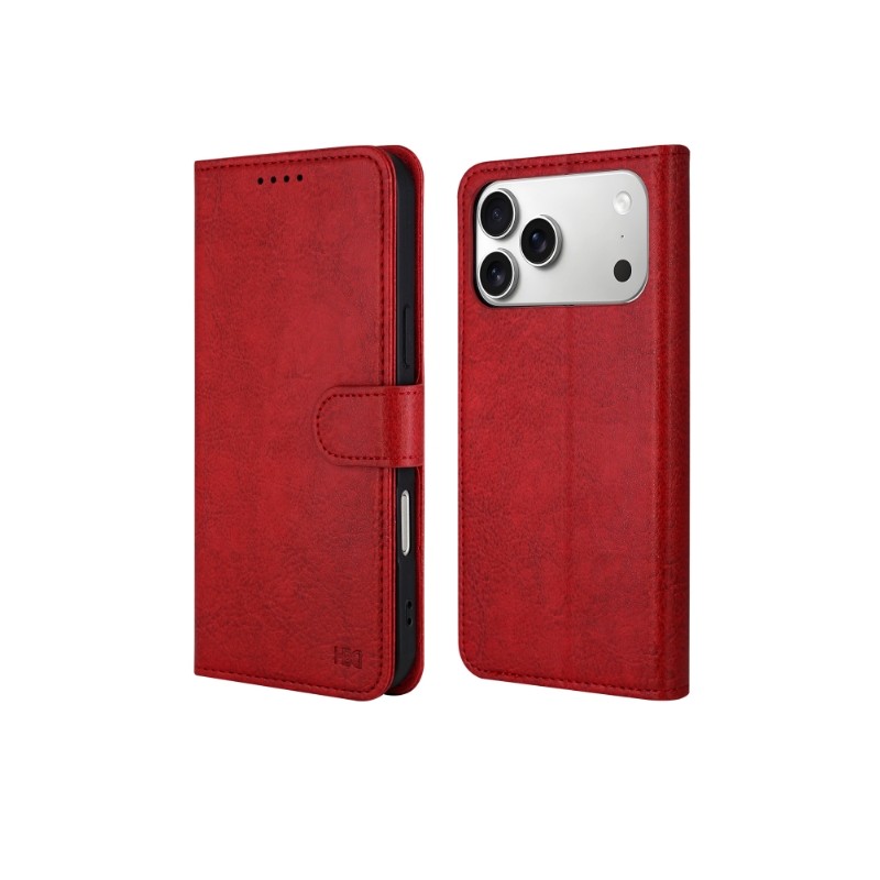 Dėklas HDD Clasp Wallet Case Samsung A366 A36 5G raudonas