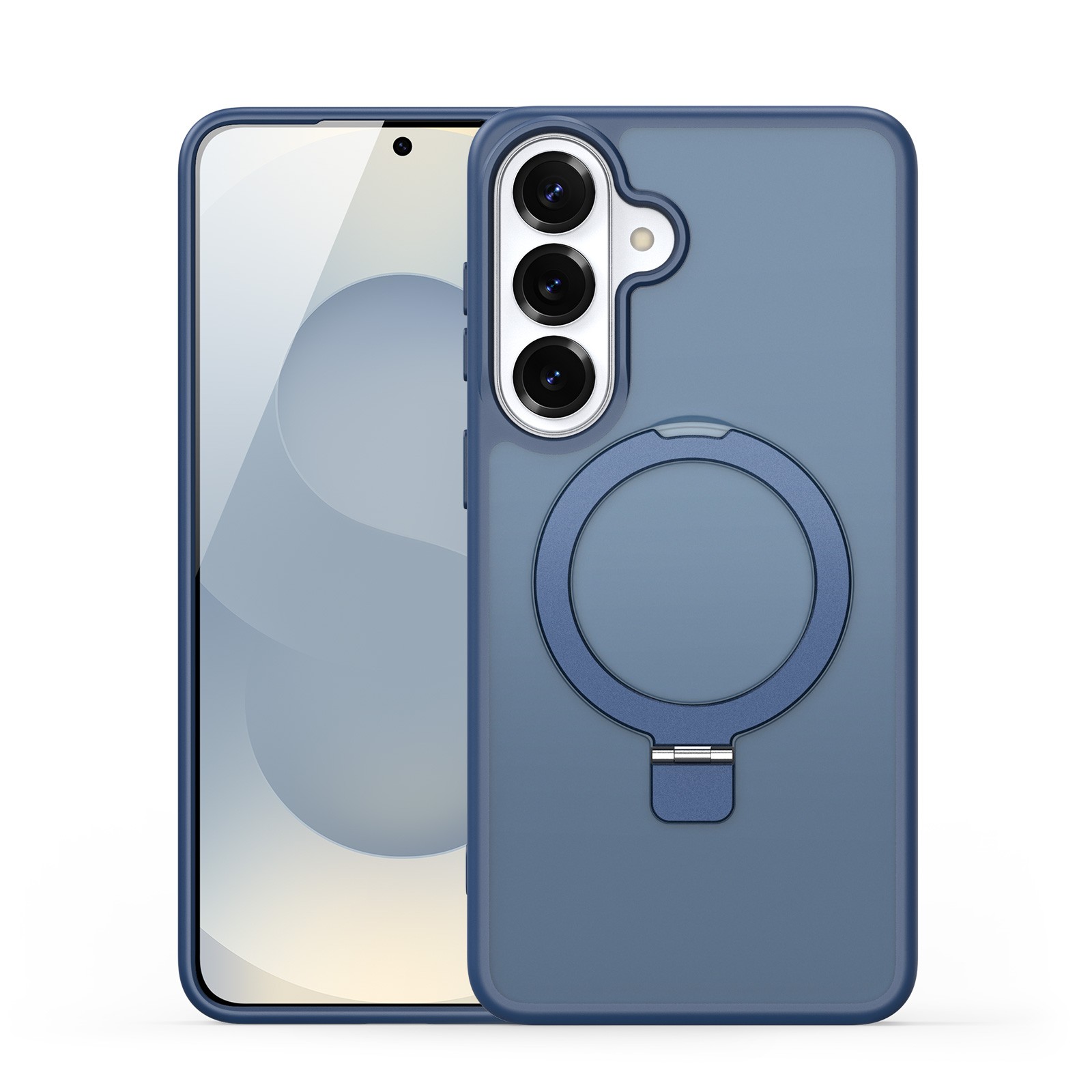 Dėklas Dux Ducis Yind Magnetic Stand Samsung S947 S26 Plus tamsiai mėlynas