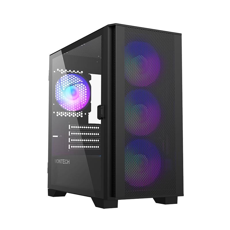 Kompiuterio korpusas Montech Air 100 ARGB MidiTower juodas