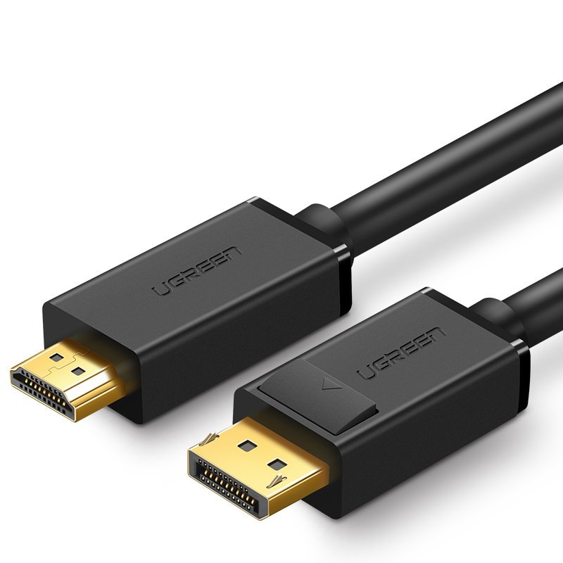 Ugreen vienkryptis DisplayPort į HDMI laidas 4K 30Hz 32 AWG 1.5m juodas (DP101 10239)