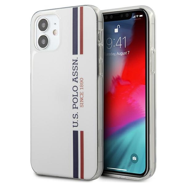US Polo USHCP12SPCUSSWH iPhone 12 mini 5,4" balta Tricolor kolekcija