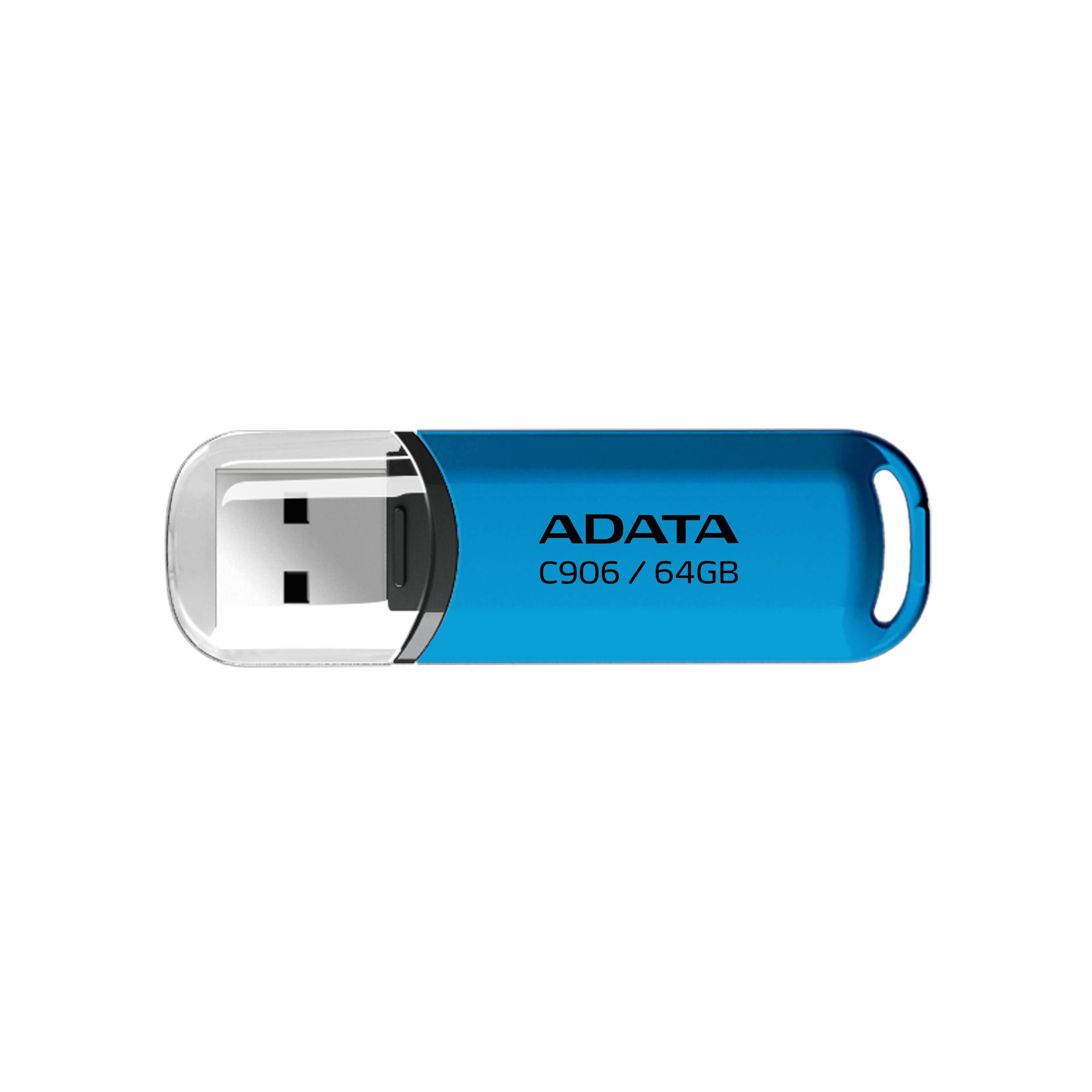 USB atmintinė USB2 64GB mėlyna A-Data C906