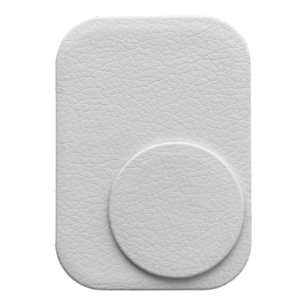 Ženklelis magnetiniam automobilio laikikliui su oda sidabrinis