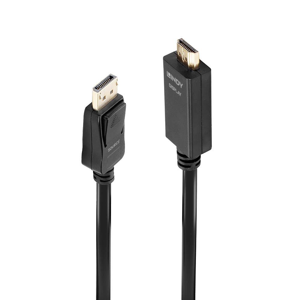 KABELIS IŠ EKRANO PRIEVADO Į HDMI 3 M/36923 LINDY