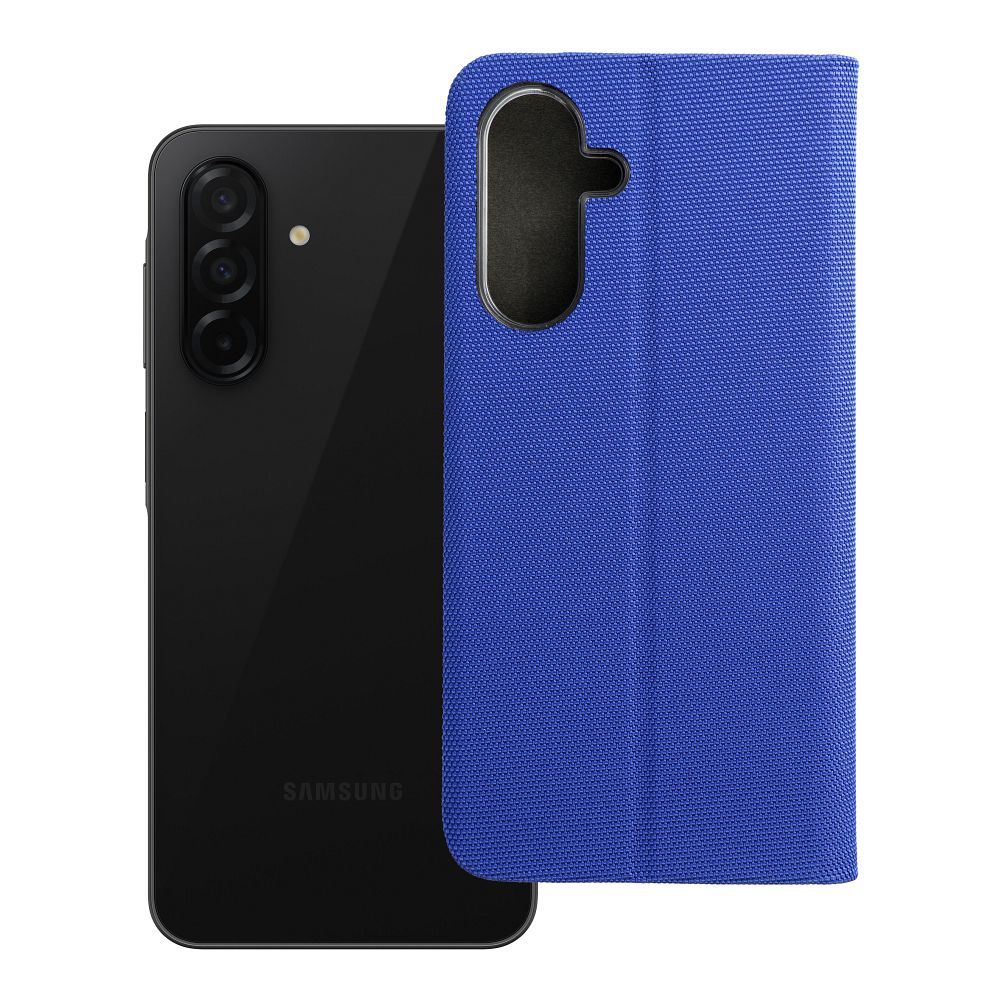 SENSITIVE knygos tipo dėklas telefonui SAMSUNG A26 5G šviesiai mėlyna