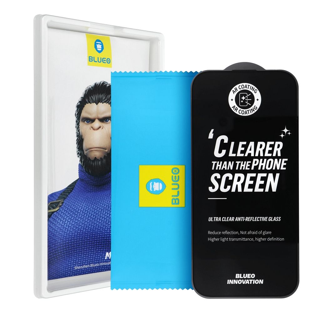 5D Mr. Monkey Grūdintas stiklas - SAMSUNG S26 juodas (Strong Premium Ultra Clear AR)