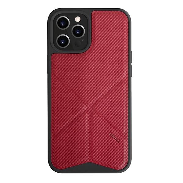 Uniq Transforma dėklas telefonui iPhone 12 Pro Max - raudonas