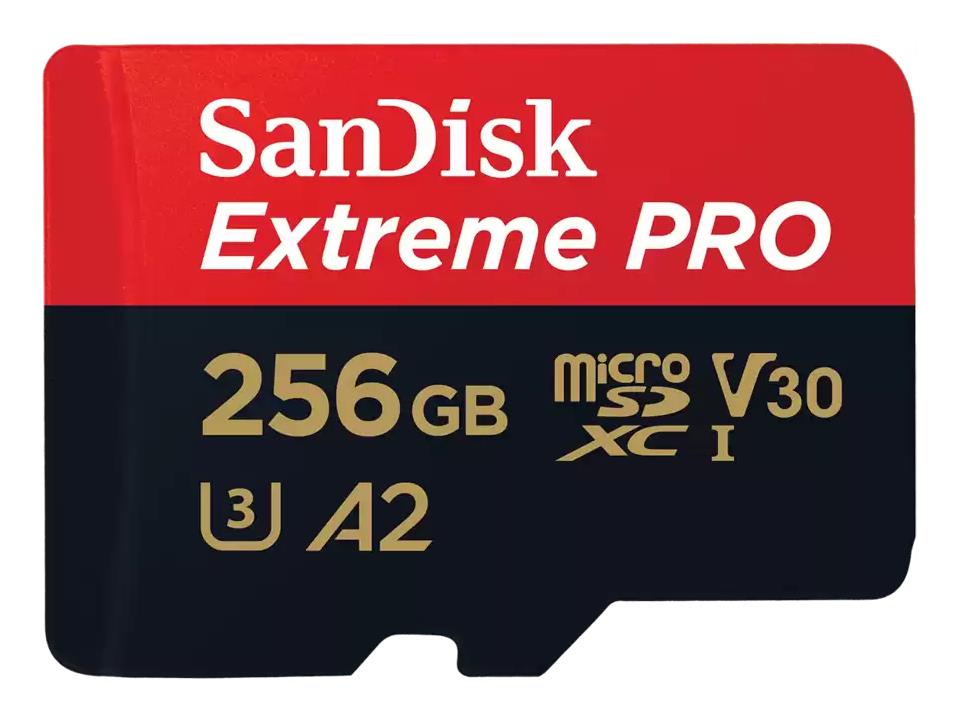 SanDisk Extreme PRO 256 GB MicroSDXC UHS-I Klasės 10