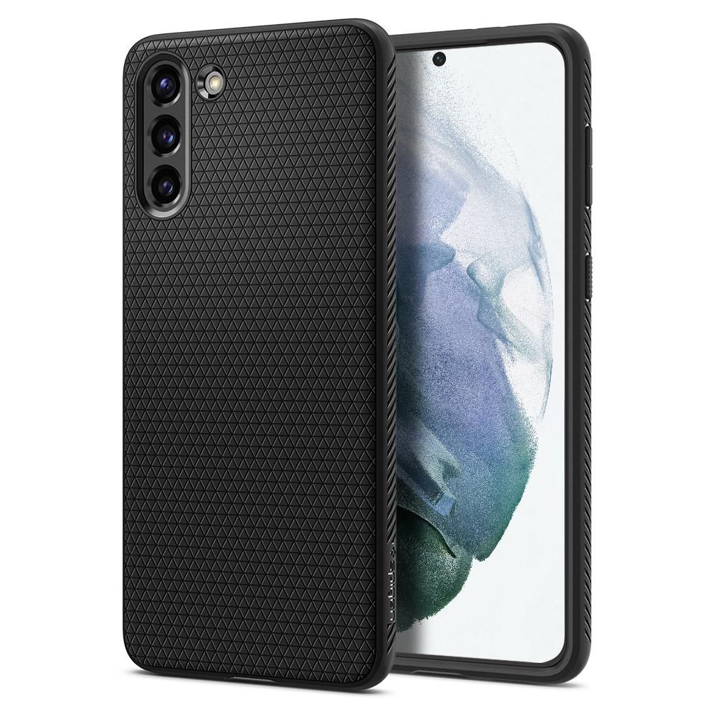 Spigen Liquid Air dėklas Samsung Galaxy S21 - matinė juoda