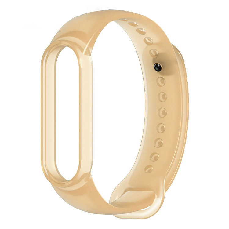 Silikoninis dirželis Xiaomi Mi Band 5 / 6 apyrankei - auksinis
