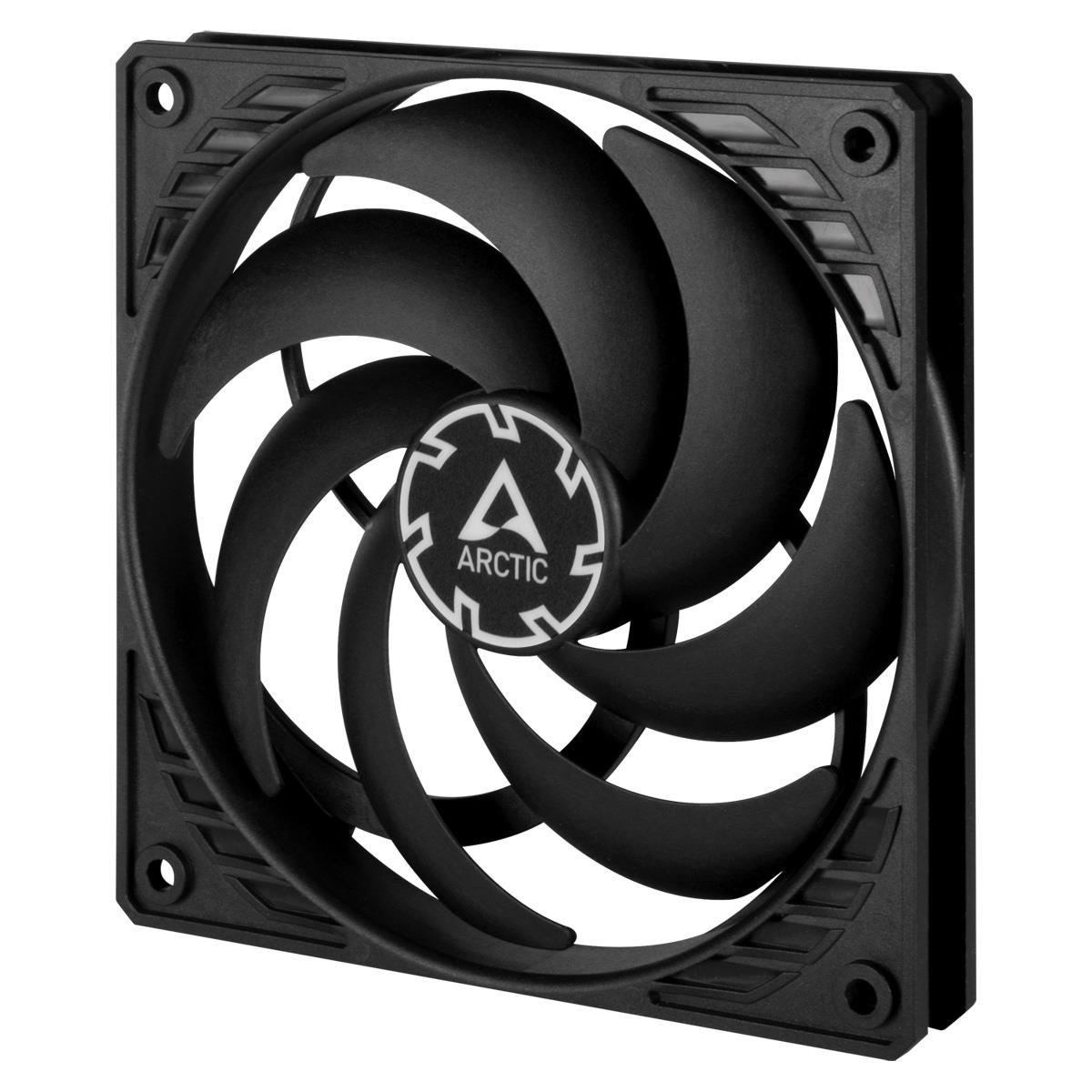 ARCTIC P12 SLIM PWM PST korpuso ventiliatorius, 4-pin, 120mm, siauras, juodas