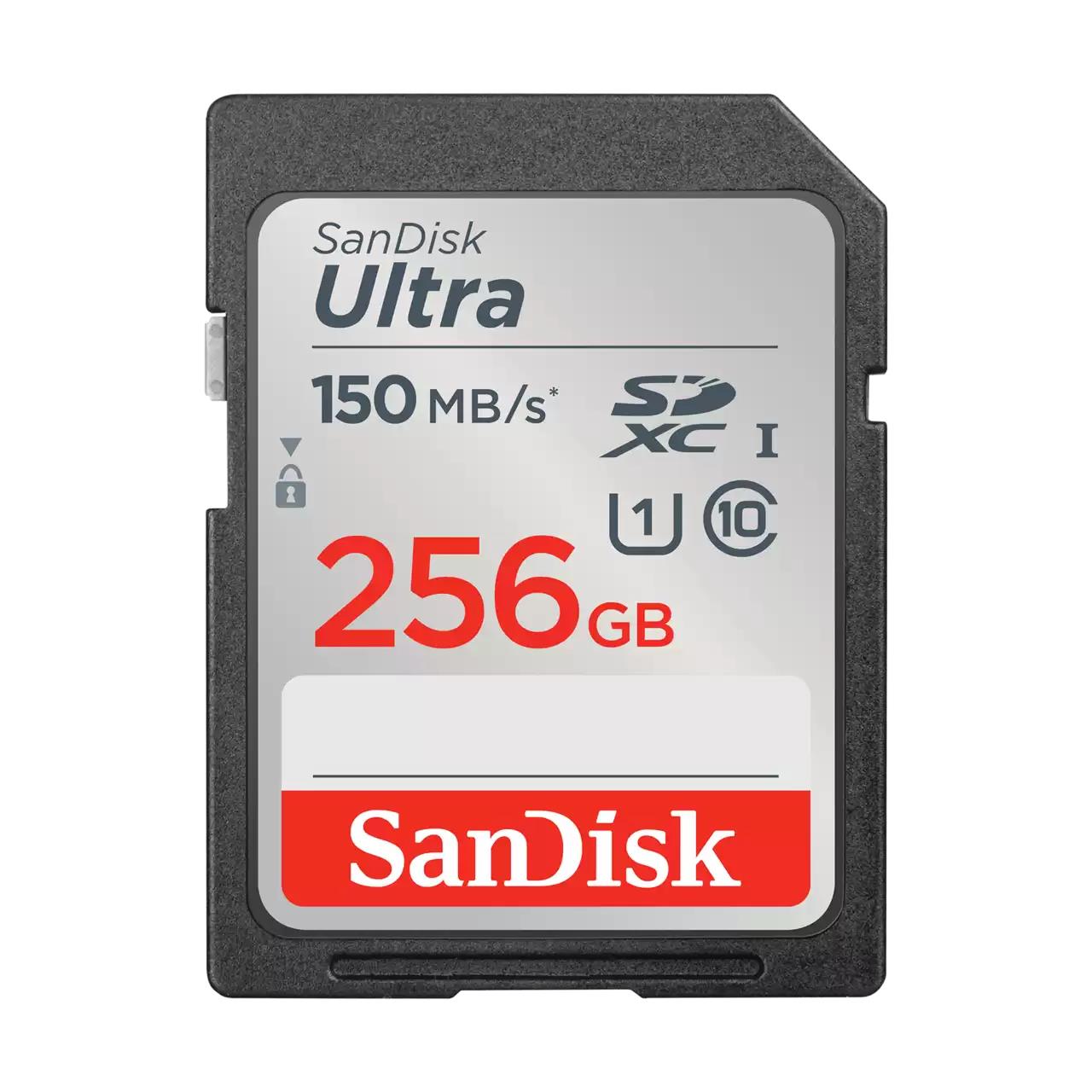 SANDISK ULTRA 256GB SDXC ATMINTIES KORTELĖ 150MB/S