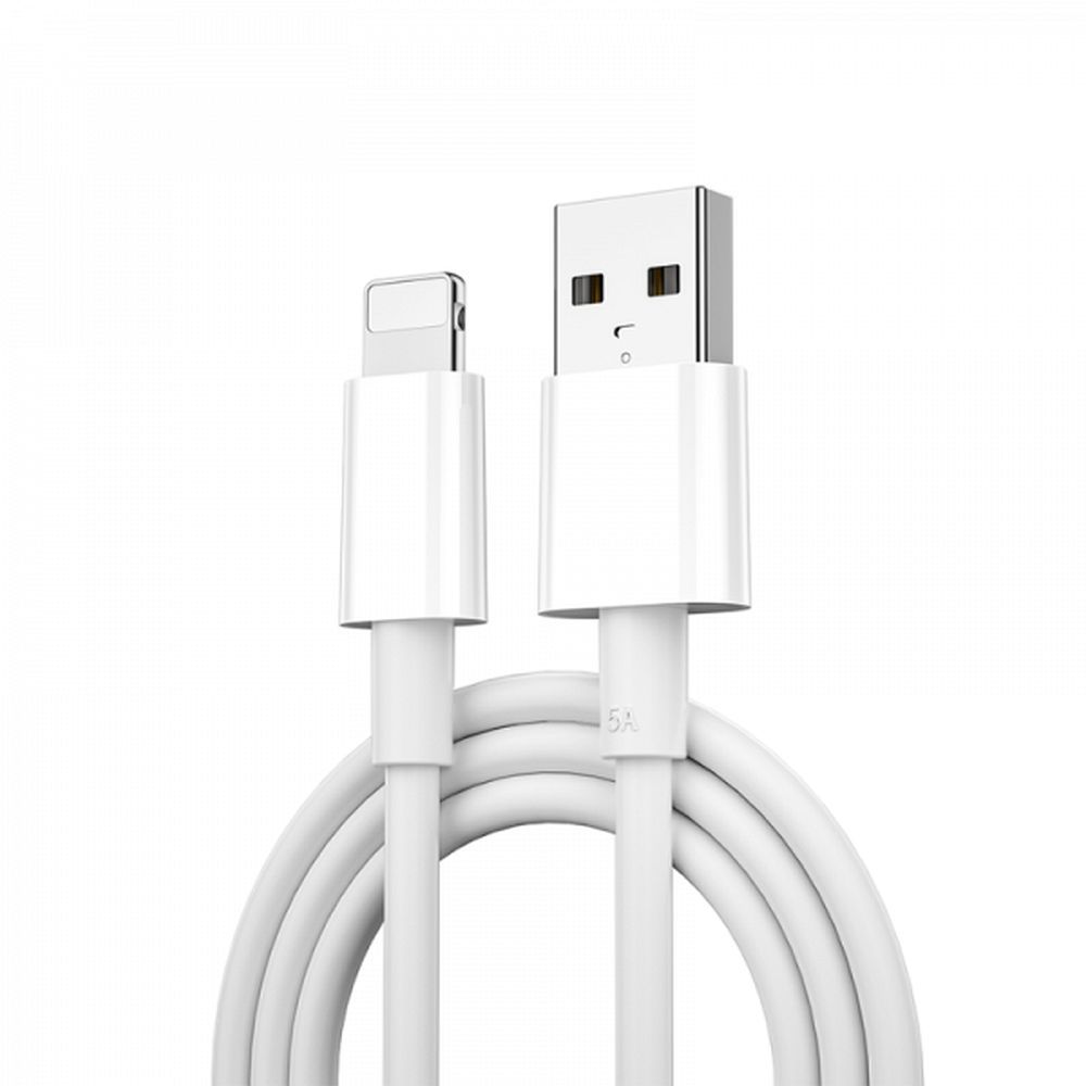 WiWU - Classic serijos duomenų kabelis Wi-C006 USB A į Lightning 2,4A - baltas