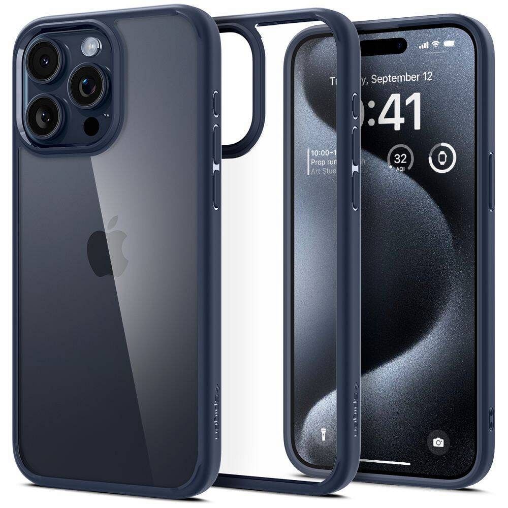 Spigen Ultra Hybrid dėklas iPhone 16 Pro Max telefonui – mėlynas