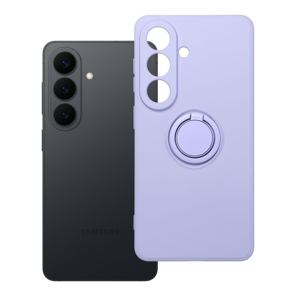 SILIKONO ŽIEDAS dėklas SAMSUNG S26 violetinės spalvos