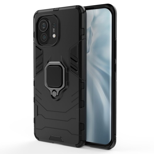 Dėklas "Ring Armor" skirtas Xiaomi Mi 11 5G juodas