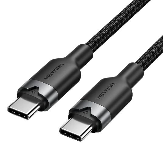 Vention USB-C į USB-C laidas 1m juodas TRDBF