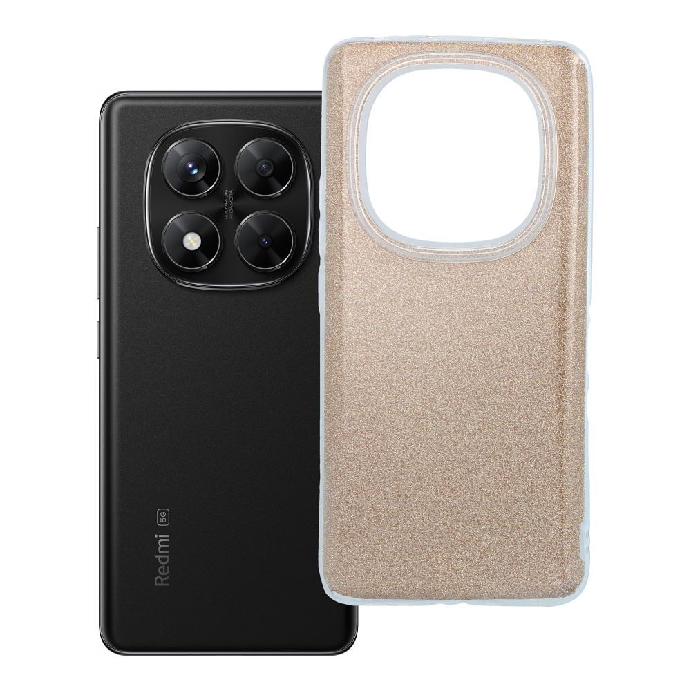 SHINING dėklas telefonui XIAOMI Redmi Note 14 Pro 5G auksinis