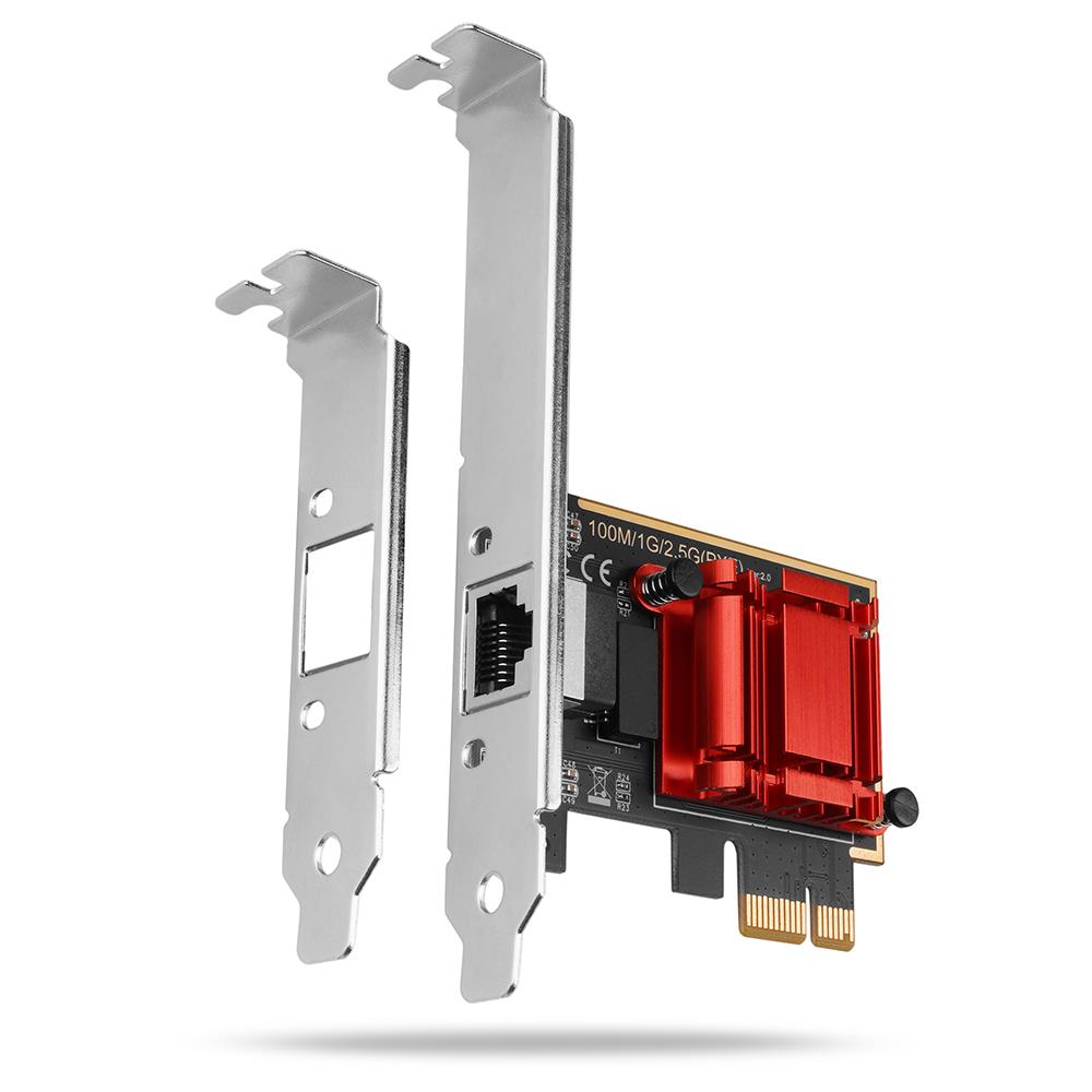 TINKLO PLOKŠTĖ PCIE 2.5GBE 1 PRIEVADO/SP&LP PCEE-G25 AXAGON