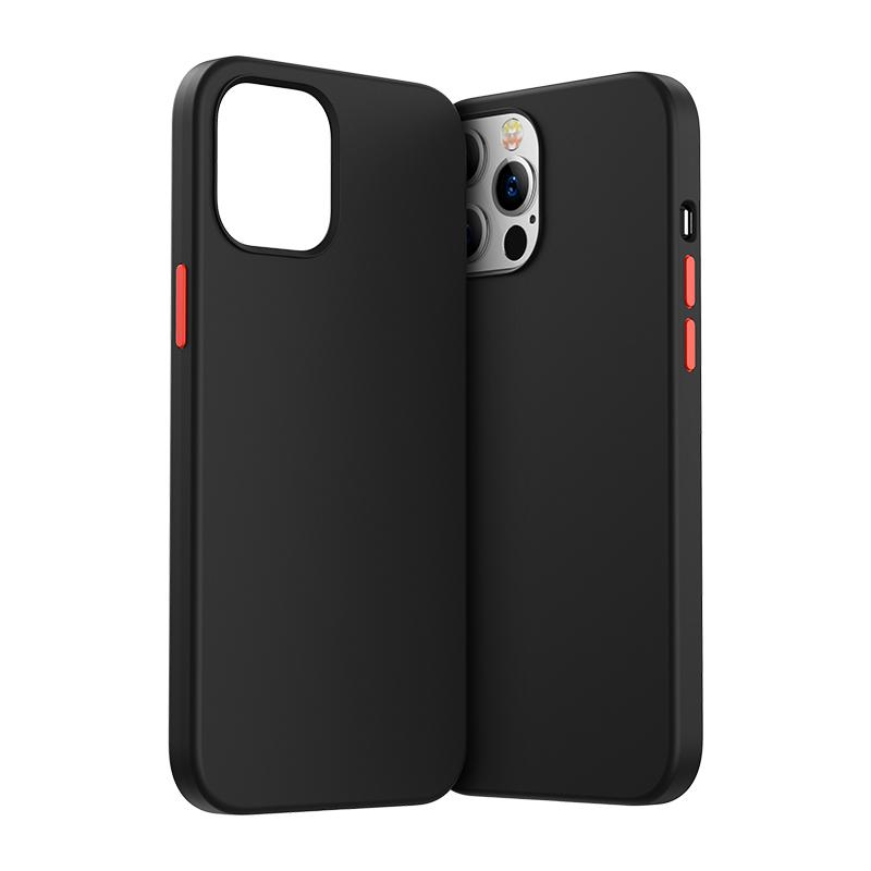 Joyroom Color Series dėklas iPhone 12 Pro Max juodas (JR-BP800)