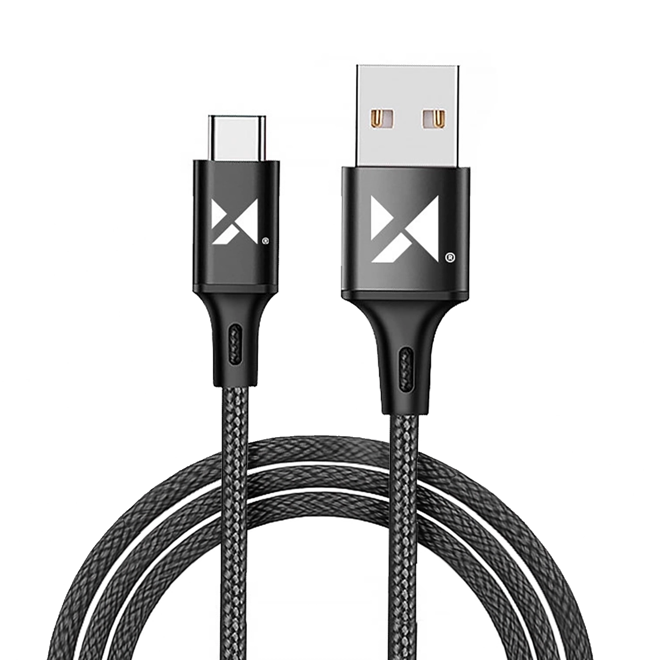 Wozinsky Kabelis USB - USB Type-C 2,4A 2m juodas (WUC-C2B)