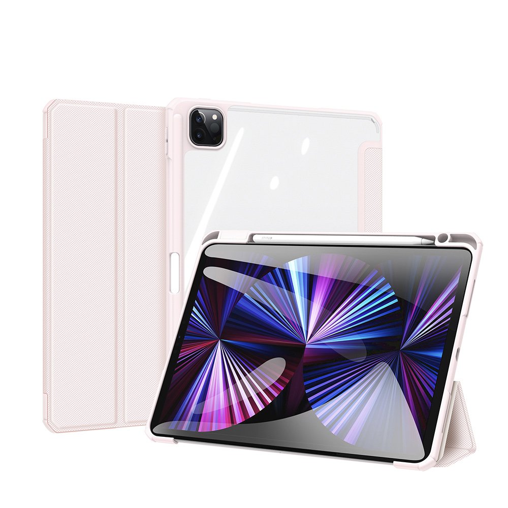 Dux Ducis Toby Armored Flip Smart Case для iPad Air 2020/2022 с держателем Apple Pencil Holder Pink